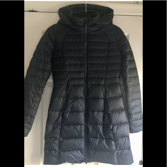 lululemon athletica Jackets & Blazers - 🍒LULULEMON sz 4 BRAVE THE COLD Goose Down BLACK Jacket Parka Coat